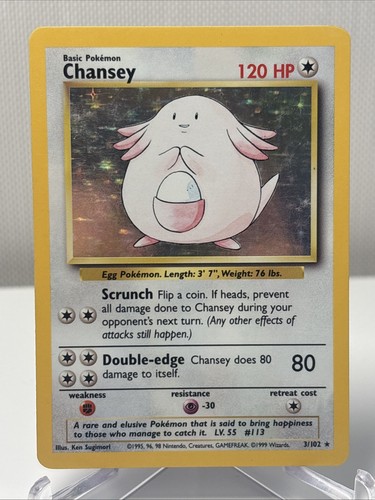 Pokémon chansey 102 set - pokémon, 3/102
