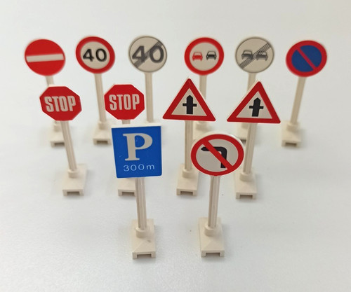 Lego 6306 road - signs, 1980