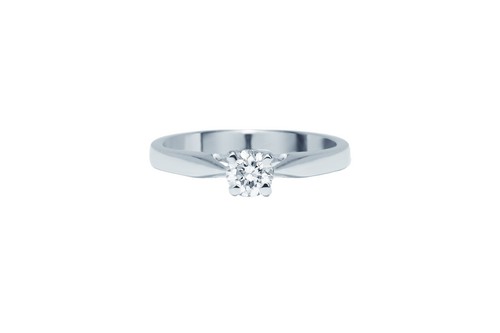 Anello diamante solitario - anello,