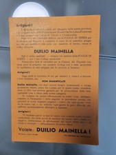 Dépliant Volantino Viterbo 1963 Dulio Mainella Artigiani Foglia Di Edera 