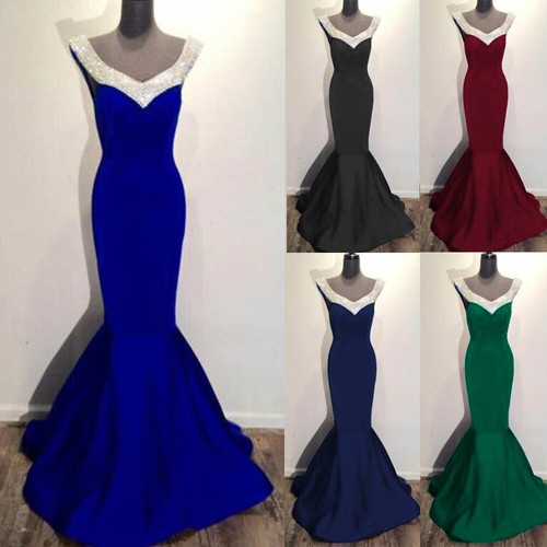 Abito lungo multicolore strass