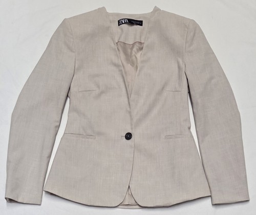 Nwot zara collarless blazer - nwot,