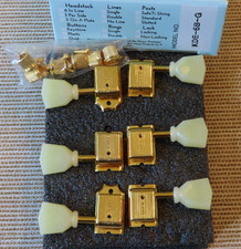 Sintonizzatori GOLD Kluson 6 In Line Deluxe Series nuovi per Gibson Explorer KDE-6B-G