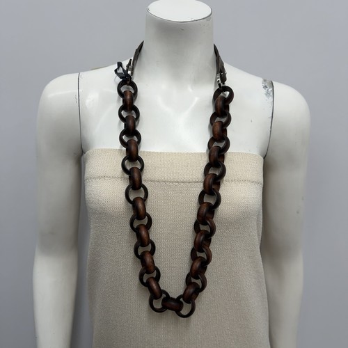 Collana max mara legno metallo - mara,
