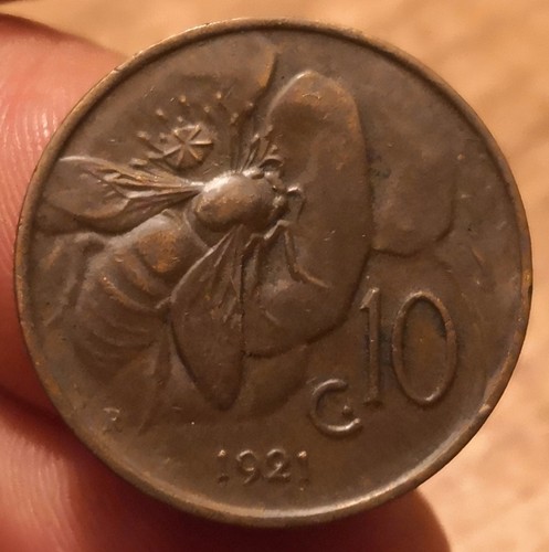 Moneta centesimi 1921 - moneta, 10