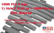 1000 Pcs CLIP-ON WHEEL WEIGHT