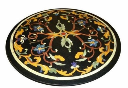 Table marble inlay top - 18",