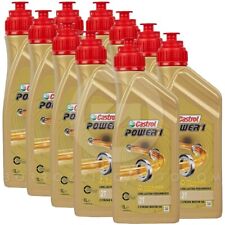 10LT OLIO MISCELA MOTORE MOTO SCOOTER 2 TEMPI CASTROL POWER 1 2T SEMISINTETICO