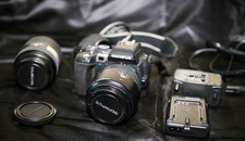 Fotocamera Digitale Olympus E500 con 2 obiettivi:  Zuiko 40-150 mm e 14-45 mm