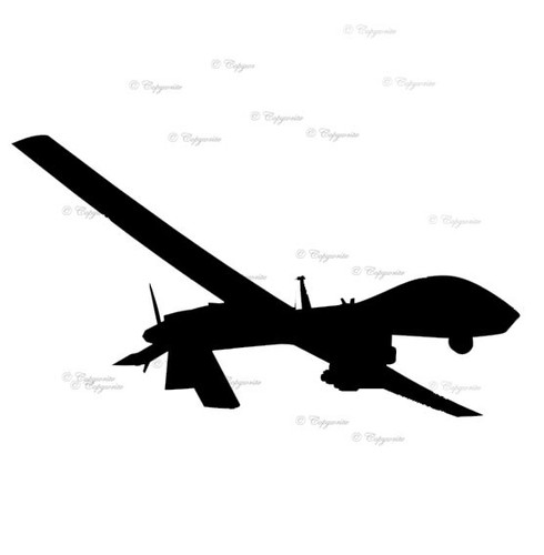 Drone predator adesivo - rq-1,