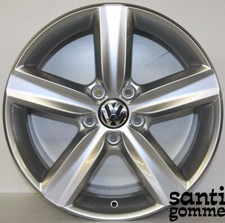 4 CERCHI IN LEGA VOLKSWAGEN GOLF 7,5 X 17 " ORIGINALI CROMO 5K0601025G