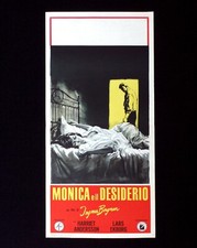 ESTATE CON MONIKA poster italiano Ingmar Bergman Sommaren med camera da letto AW38