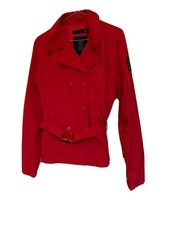 Trench BOMBOOGIE Donna Rosso Primaverile Bomb Boogie Giubbino Giubotto Taglia M