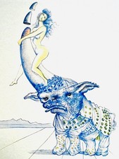 Salvador Dali  Litografia COA originale (firmata op e numerata a matita) 275 Ex