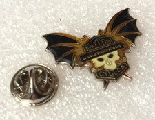 Pin's vintage  Harley Davidson Motor Cycles Logo Moto Biker argenté