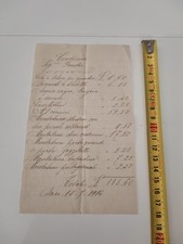 Antico Conto o ricevuta anno 1914 acquisto da corniciaio