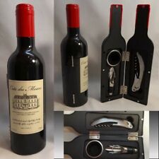 SET SOMMELIER CAVATAPPI A FORMA DI BOTTIGLIA VINO FRANCESE Cote du Moan