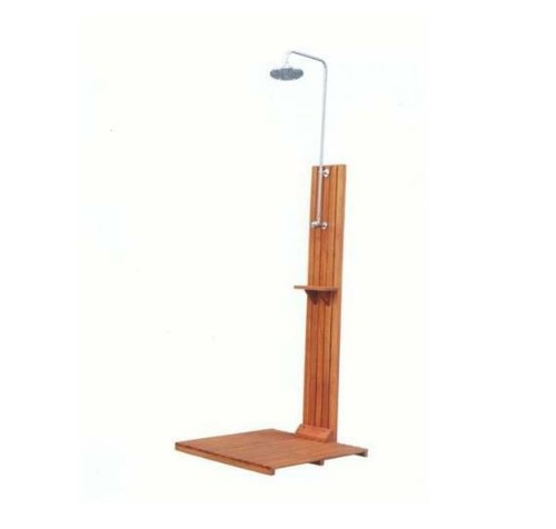 Doccia con pedana - in, legno