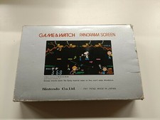 GAME WATCH  PANORAMA SCREEN SNOOPY CON SCATOLA E POLISTIROLO(no istruzioni) 