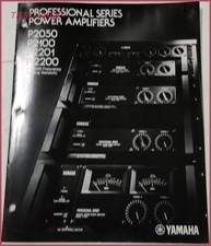 Yamaha P2050 P2100 P2201 P2200 Amplificatori di Potenza Brochure Vendita Rivenditore Originale
