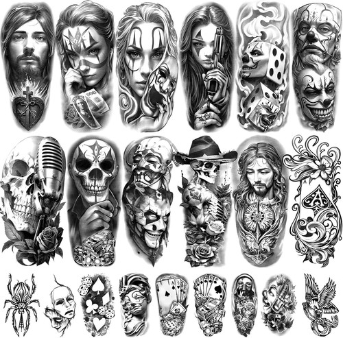 Fogli tatuaggi temporanei - 77,