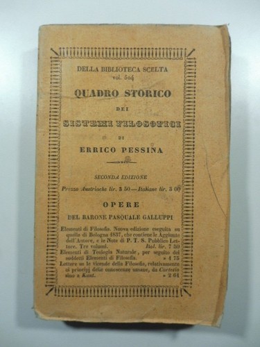 Quadro storico dei - , sistemi