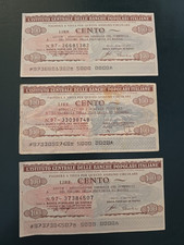 Lotto 3 mini assegni anni 70