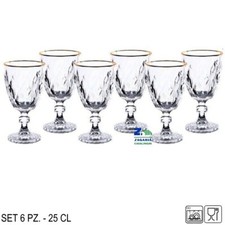 Set calici vino vetro - set, 6