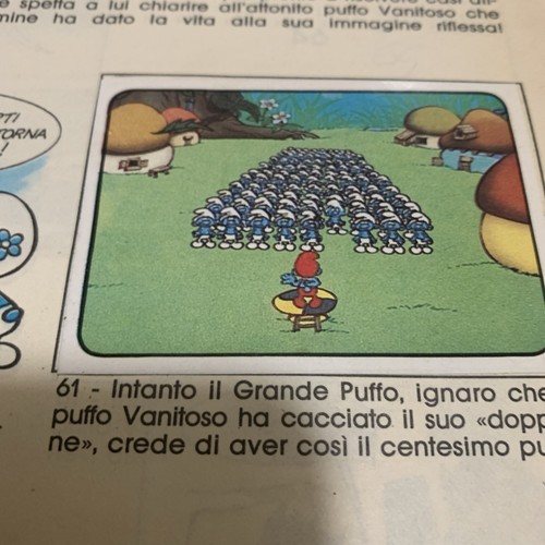 Figurina puffi album - n.61,