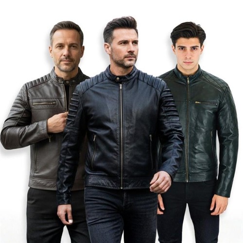 Leatherick giacca uomo vera