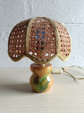 Lume in Legno da Comodino Vintage