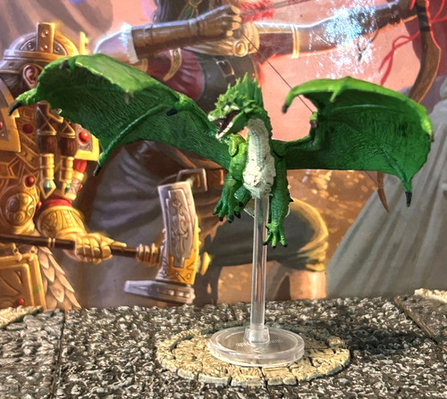 Drago verde miniatura - d&d,