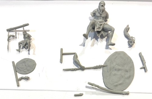 Prehistoric hunter 54mm and - 54mm,
