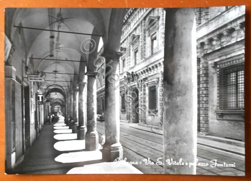 Cartolina bologna via - -, s