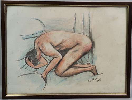 Quadro dipinto disegno nudo - dipinto,