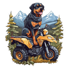 Adesivo auto cane gigante XXXL