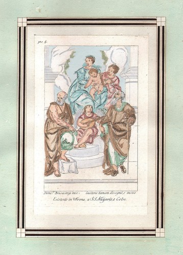 Madonna con bambino santi - bambino,