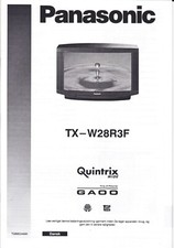 Panasonic Quintrix TX-W28R3F - brugsanvisning dansk