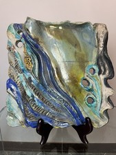 opera d'arte pannello piastrA  in ceramica 35x35