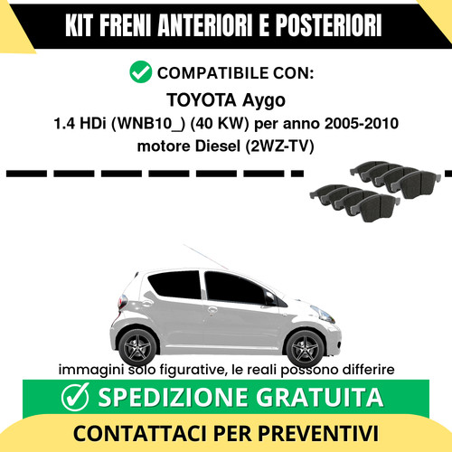 Pastiglie freno ant - +, post