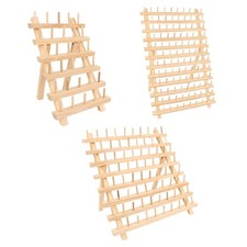 Porta-fili in legno con ganci