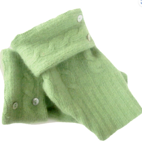 Guanti senza dita verde - senza,