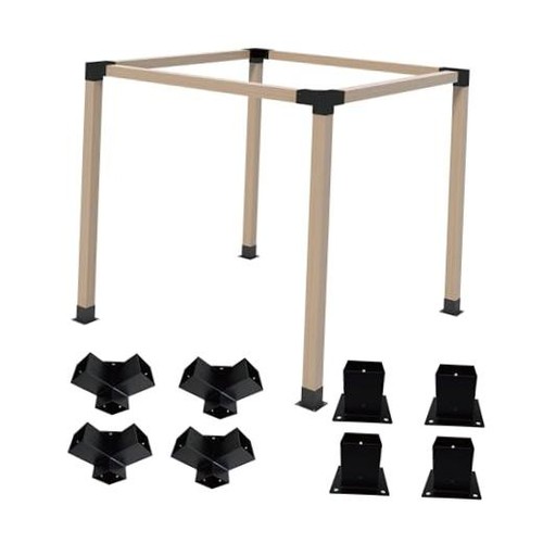 Kit staffe pergola 4x4 - kit, 4pz