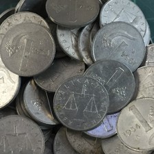 Lotto di 10 monete 1 lira