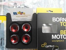 TAMPONI PROTEZIONE RUOTA ANT+POST LIGHTECH  ROSSO APRILIA TUONO 660 2020 2022
