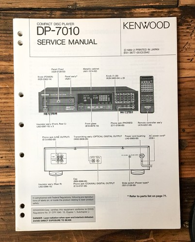 Kenwood 7010 lettore cd - kenwood,