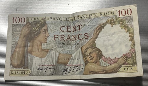 Banconota 100 franchi francesi - 100,