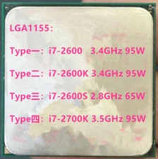 CPU Intel quad-core I7-2600 I7-2600K i7-2600S I7-2700K LGA1155