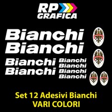 KIT 12 ADESIVI prespaziati BICI BIANCHI stickers di alta qualità VARI COLORI