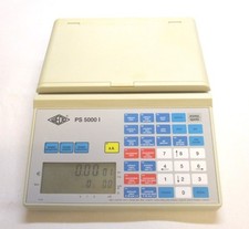 Bilancia elettronica ufficio postale vintage WEDO, modello PS 5000 I, originale!